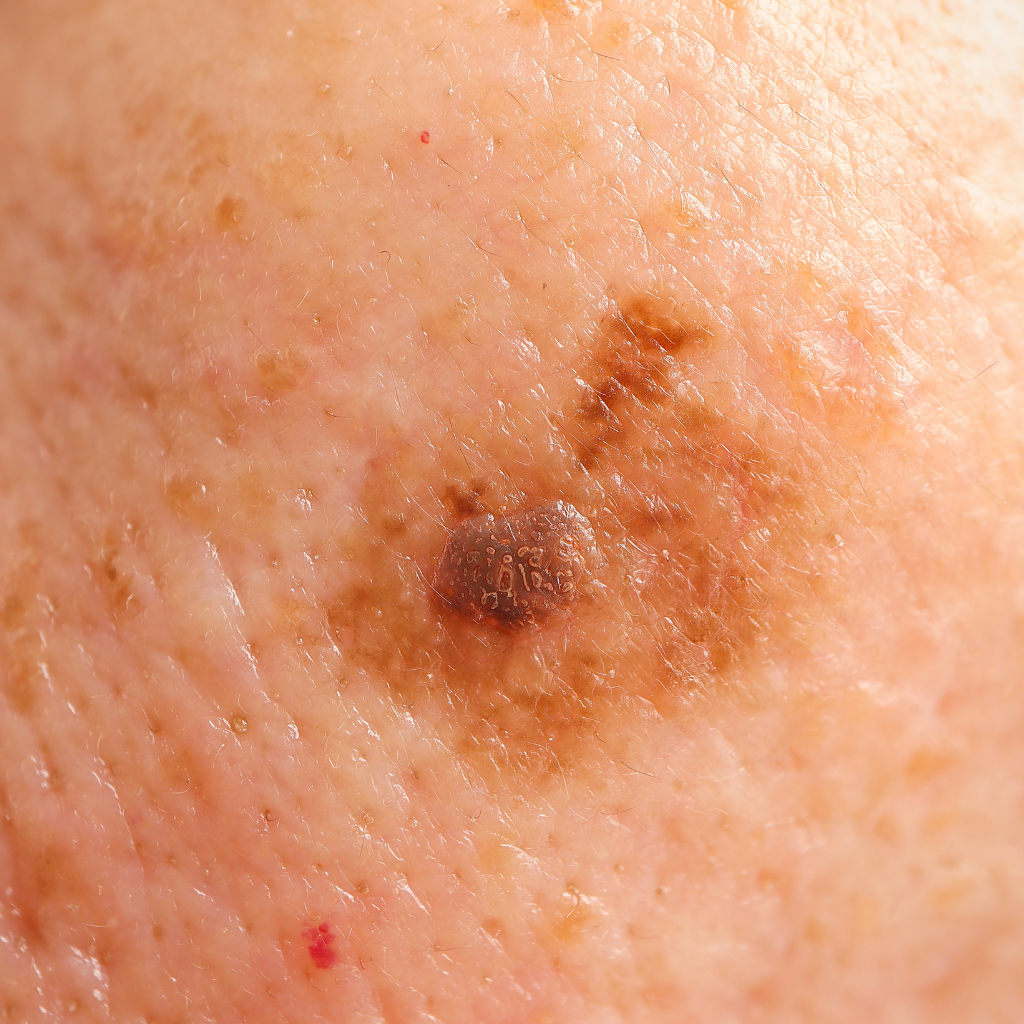 臉上老人斑的特寫2