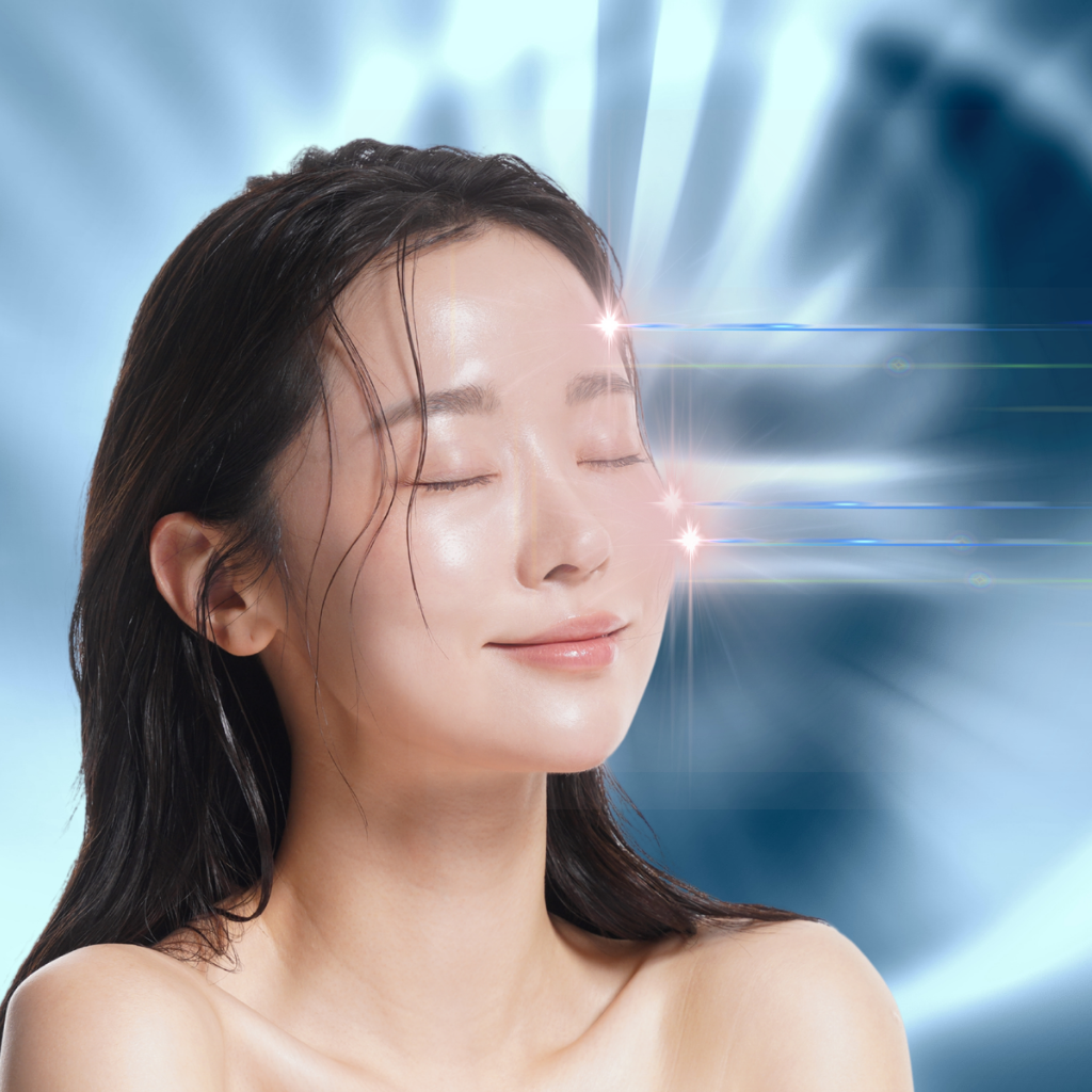 激光儀器消除雀斑中