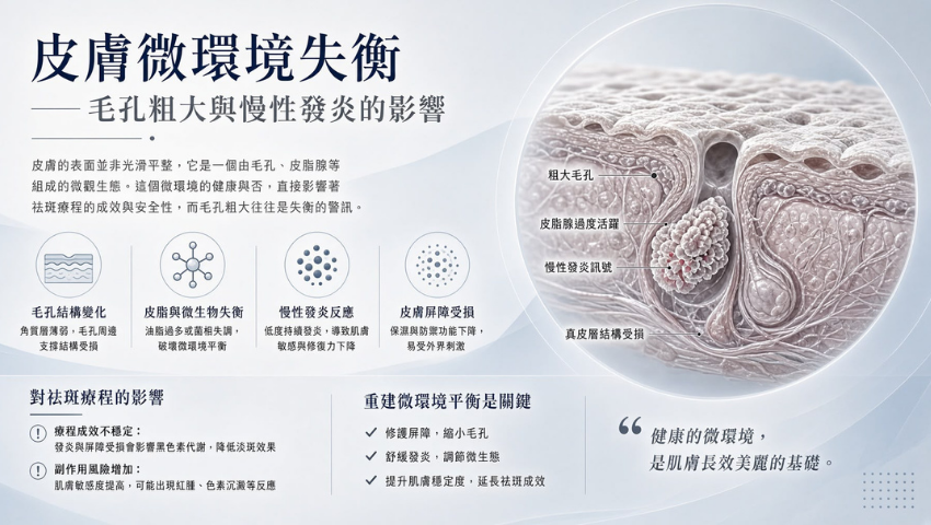 毛孔粗大與慢性發炎的影響
